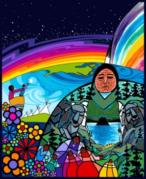 Explore the new Indigenous fabric, In Celebration of Our Mother. Discover Keevin Peeace fabric exclusively at International Textiles in Canada.