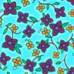 Keel Us Together LG-0006M flowers metallic designed by Loretta Gould