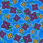 Keel Us Together LG-0006M flowers metallic designed by Loretta Gould