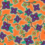 Keel Us Together LG-0006M flowers metallic designed by Loretta Gould