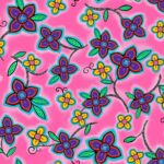 Keel Us Together LG-0006M flowers metallic designed by Loretta Gould