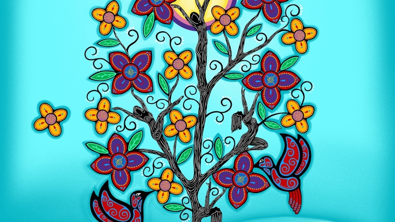 Keep Us Together by Loretta Gould. Panel: LG-0005MP Aqua