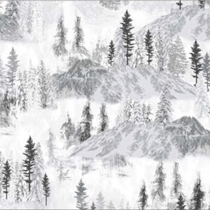 Winter On Ice fabric collection by Windham, featuring Canadian hockey prints, maple leaves, and snowy landscapes – exclusive to International Textiles Ltd. 537145-1