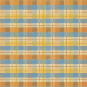 Scenic landscape fabric featuring mountains, lakes, plaid, and nature textures—ideal for outdoor-themed projects.54502-1