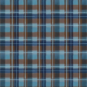 Scenic landscape fabric featuring mountains, lakes, plaid, and nature textures—ideal for outdoor-themed projects. 54502-2