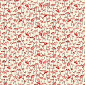 Fabric featuring wood animals like bunnies, squirrels, and chipmunks in a serene woodland setting. 54523-9