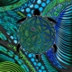 Turtle fabric collection by Betty Albert featuring metallic accents, turtle and geometric prints, and vibrant Indigenous designs.