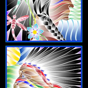 Explore A Warrior’s Love, an Indigenous fabric collection from Elizabeth's Studio, available in Canada through International Textiles Ltd. 52001 Black