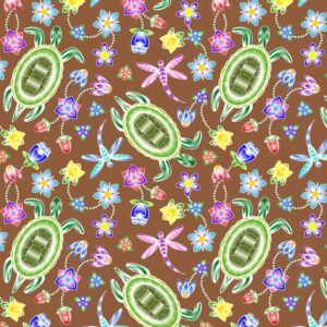 Explore A Warrior’s Love, an Indigenous fabric collection from Elizabeth's Studio, available in Canada through International Textiles Ltd. 52002 Earth