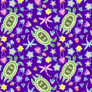 Explore A Warrior’s Love, an Indigenous fabric collection from Elizabeth's Studio, available in Canada through International Textiles Ltd. 52002 Purple