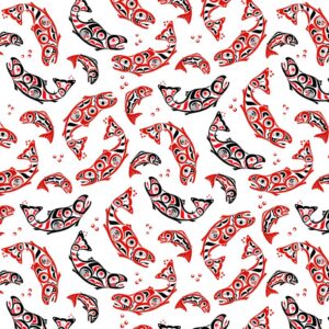 Discover Eagle’s Word, the latest Indigenous fabric collection from Elizabeth’s Studio — now available for pre-order in Canada through International Textiles Ltd. 53004 White
