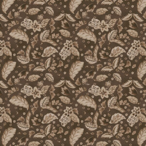 Dwell, a fabric collection featuring lush floral fabrics, tile designs, and delicate tossed blooms in taupe and cream, available at International Textiles in Canada. 54740-4